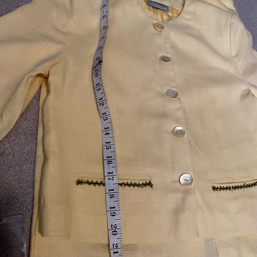 NWT Vintage Stapf women’s yellow suit - Picture 14 of 16